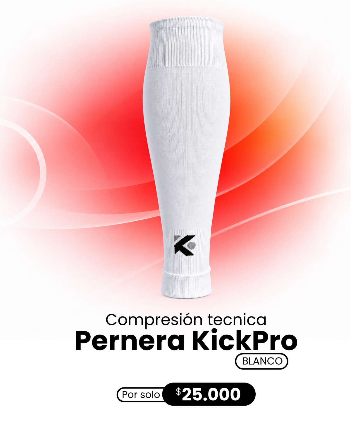 Pernera Deportiva Blanca KickPro