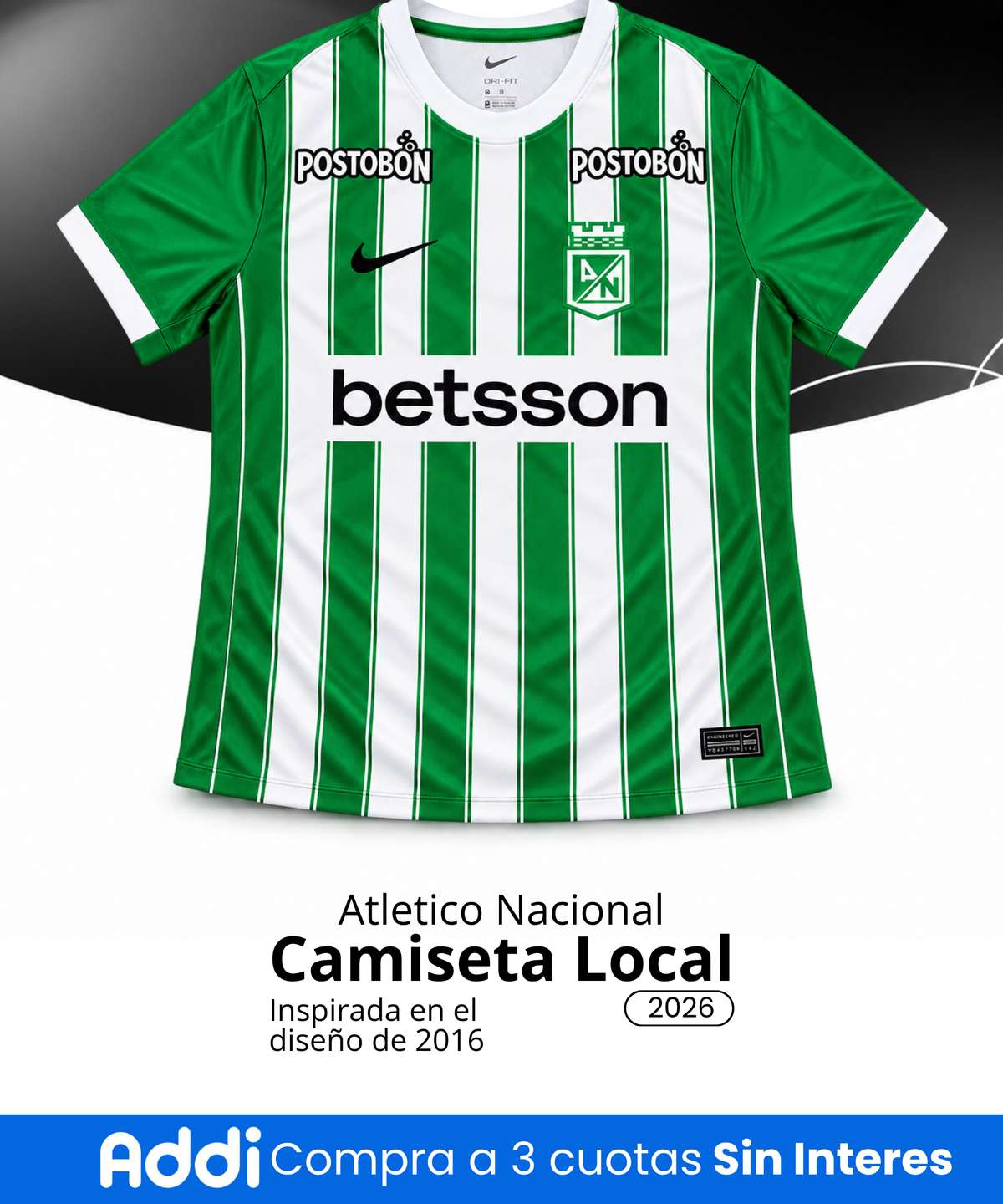 Camiseta Atlético Nacional a Local 2026