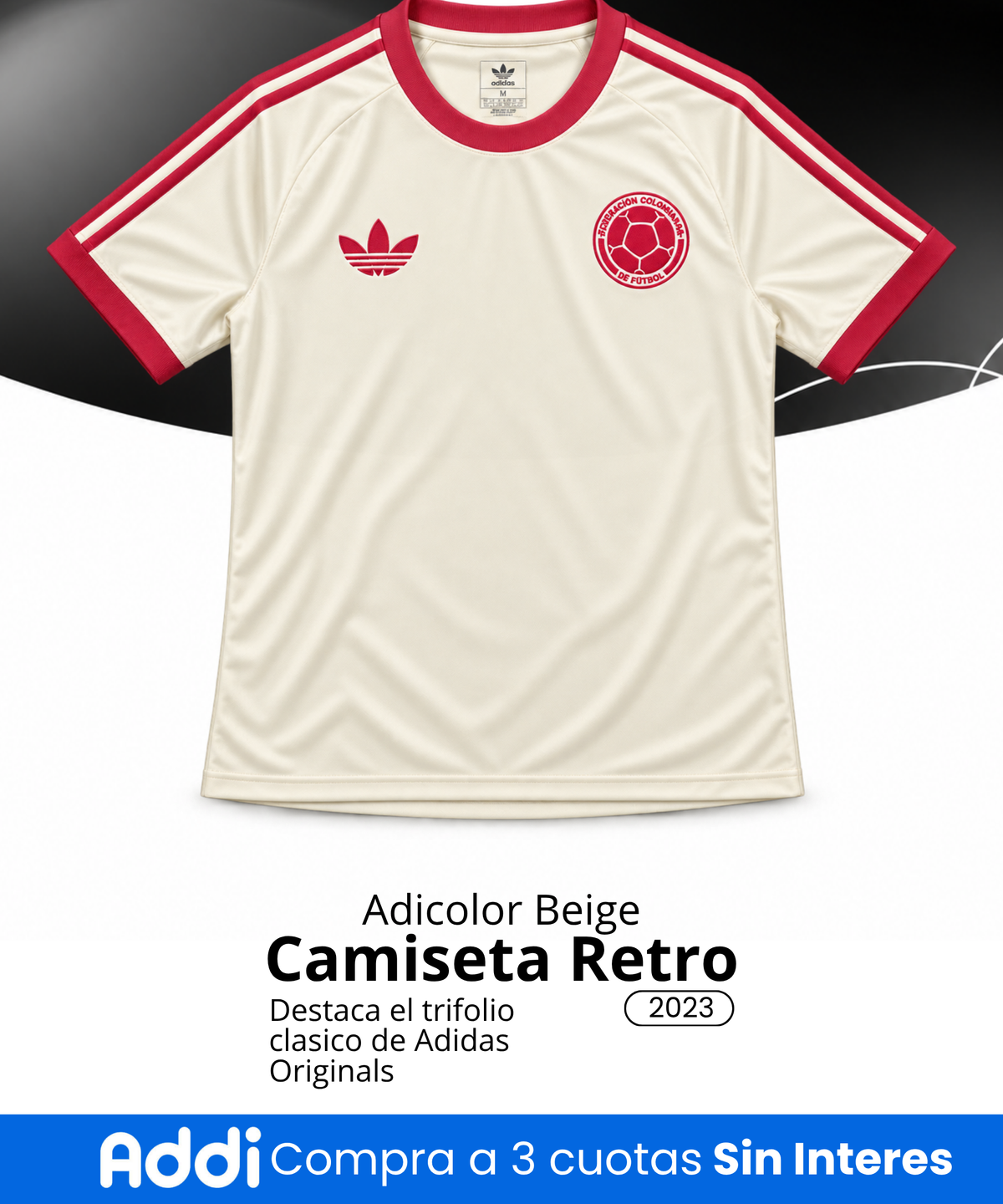 Camiseta Seleccion Colombia Beige